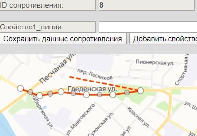 Рисуем линию ВЛ на яндекс.карте